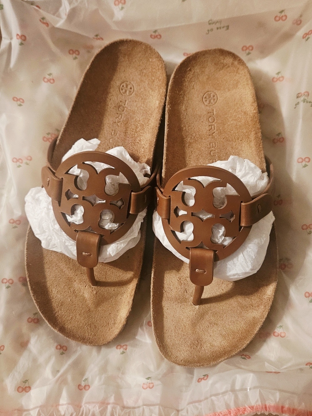 Tory Burch Miller Cloud Brown Sandals - Picture 10 of 10
